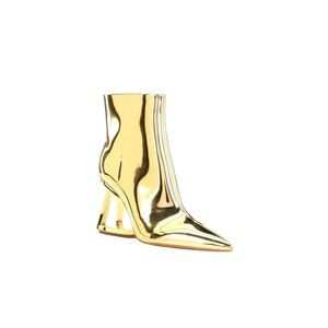 Gianni‎ Bini Gold Wedge Booties NEW